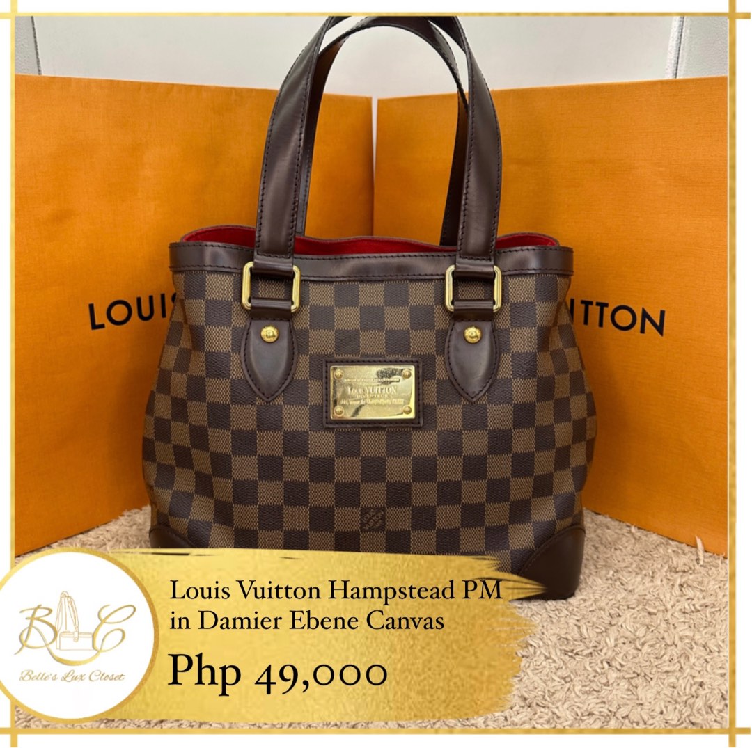 Louis Vuitton Damier Hampstead MM, Luxury, Bags & Wallets on Carousell