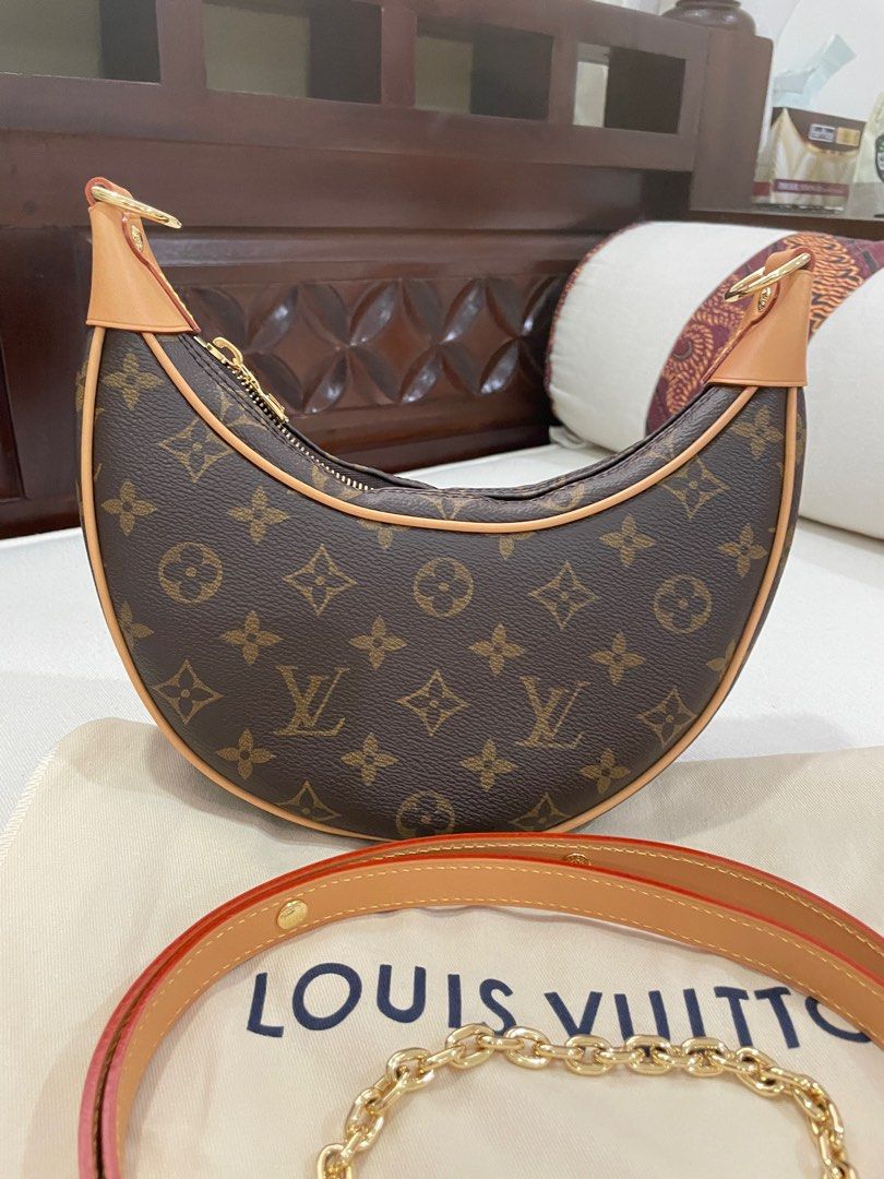 Pre-Owned Louis Vuitton Looping MM Brown Beige Monogram M51146