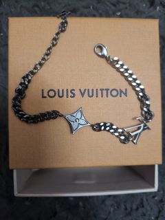 Louis Vuitton Men's bracelet M62486 chain bracelet monogram with  accessories