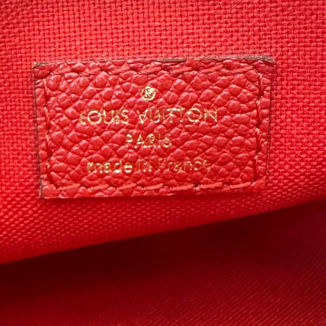Louis Vuitton Cerise Monogram Empreinte Montaigne Nano QJB0B71DRC000
