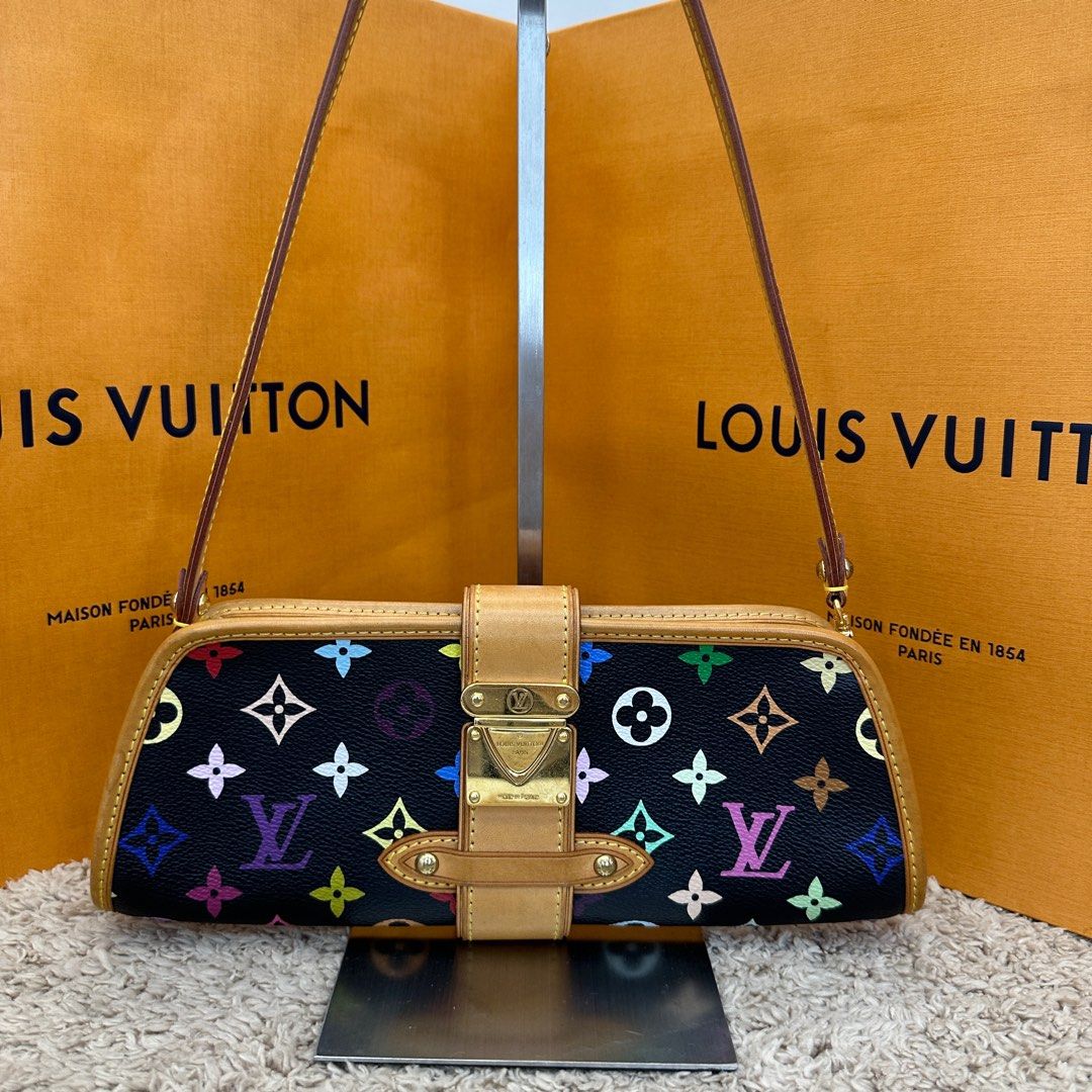 Louis Vuitton Monogram Multicolore Shirley Black in 2023