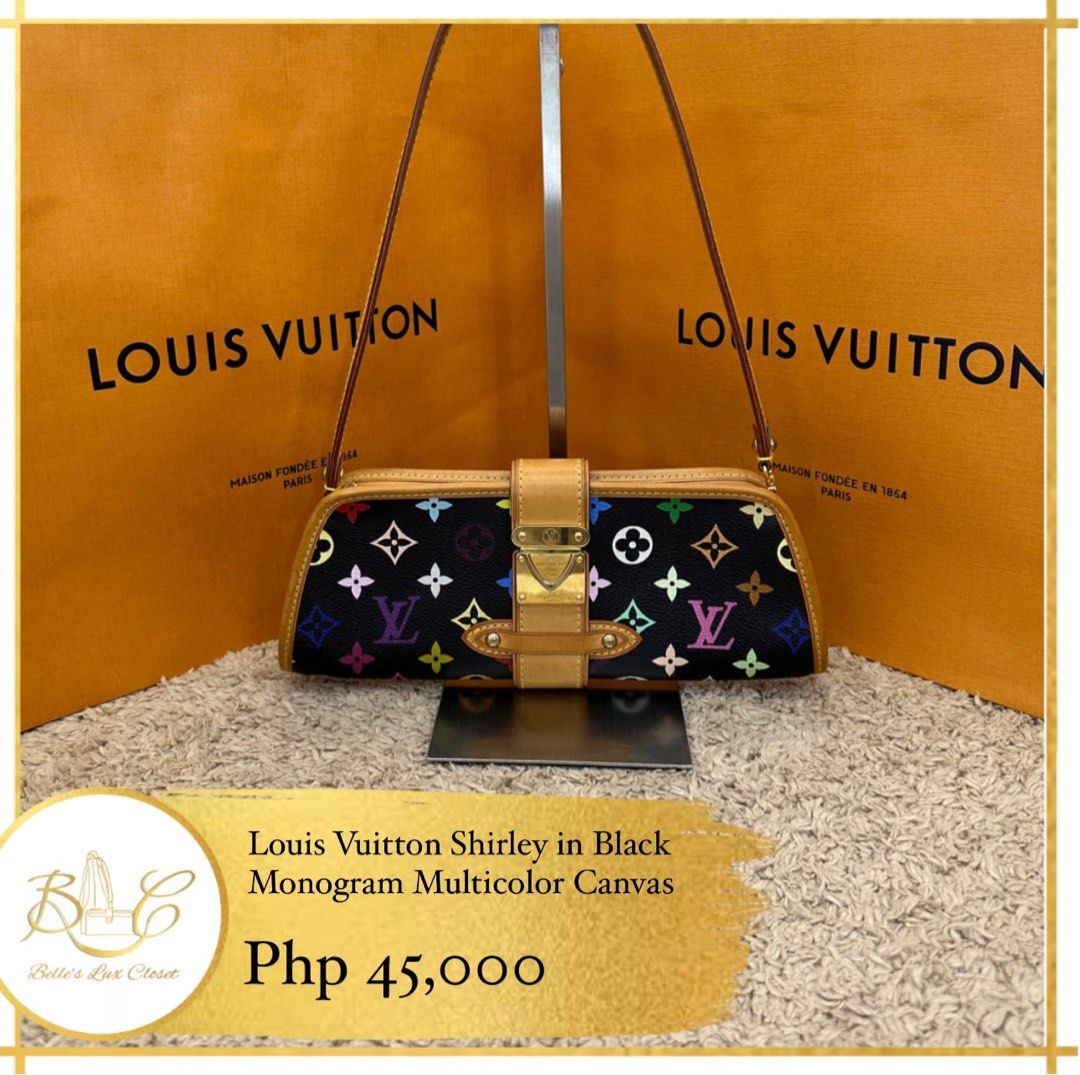 LOUIS VUITTON Monogram Multicolor Shirley Shoulder Bag Black M40050 auth  25050 ref.382272 - Joli Closet