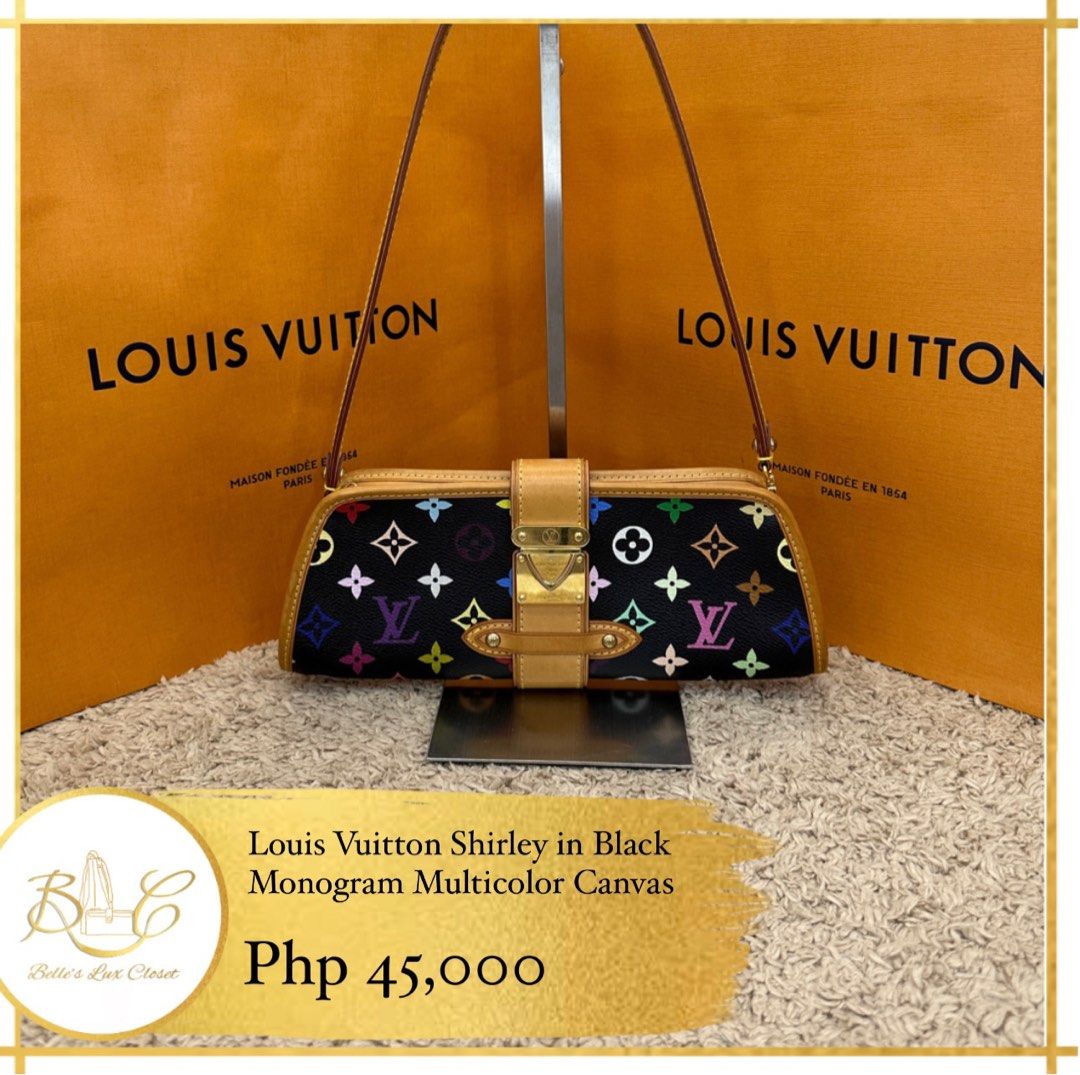 LOUIS VUITTON Monogram Multicolor Shirley Black 50275