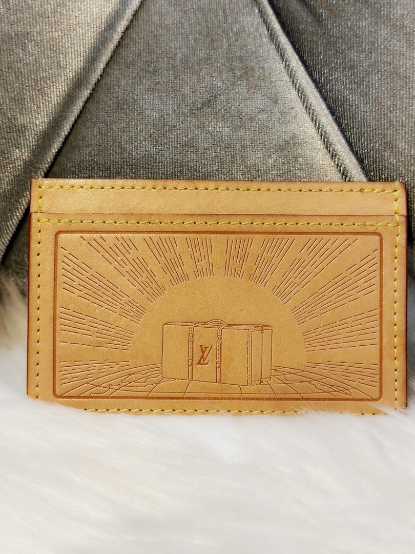 LV Volez Voguez Voyagez Card Holder in Vachetta Leather – Brands Lover