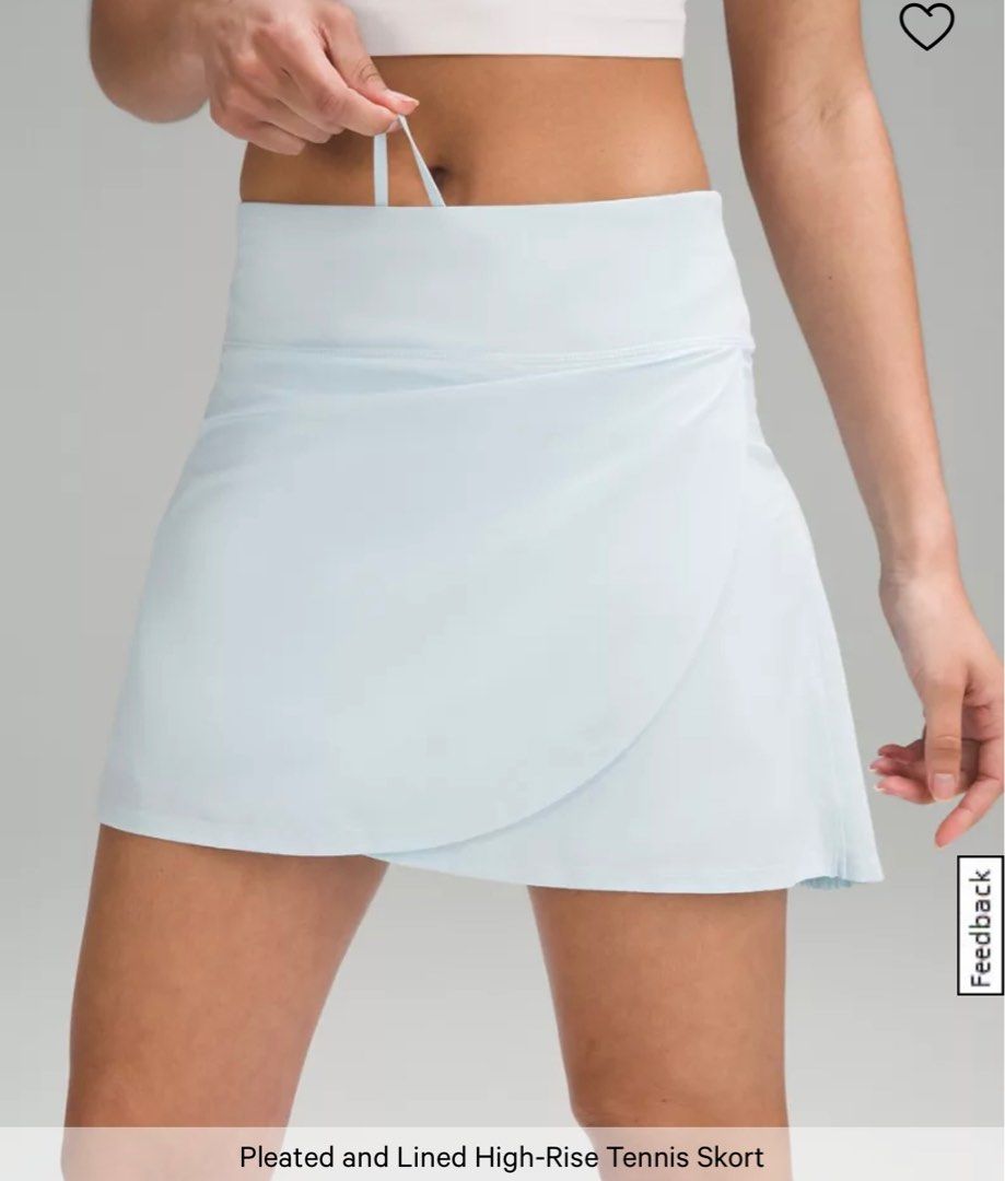 White Tennis Skorts Halara dupe, Women's Fashion, Activewear on Carousell