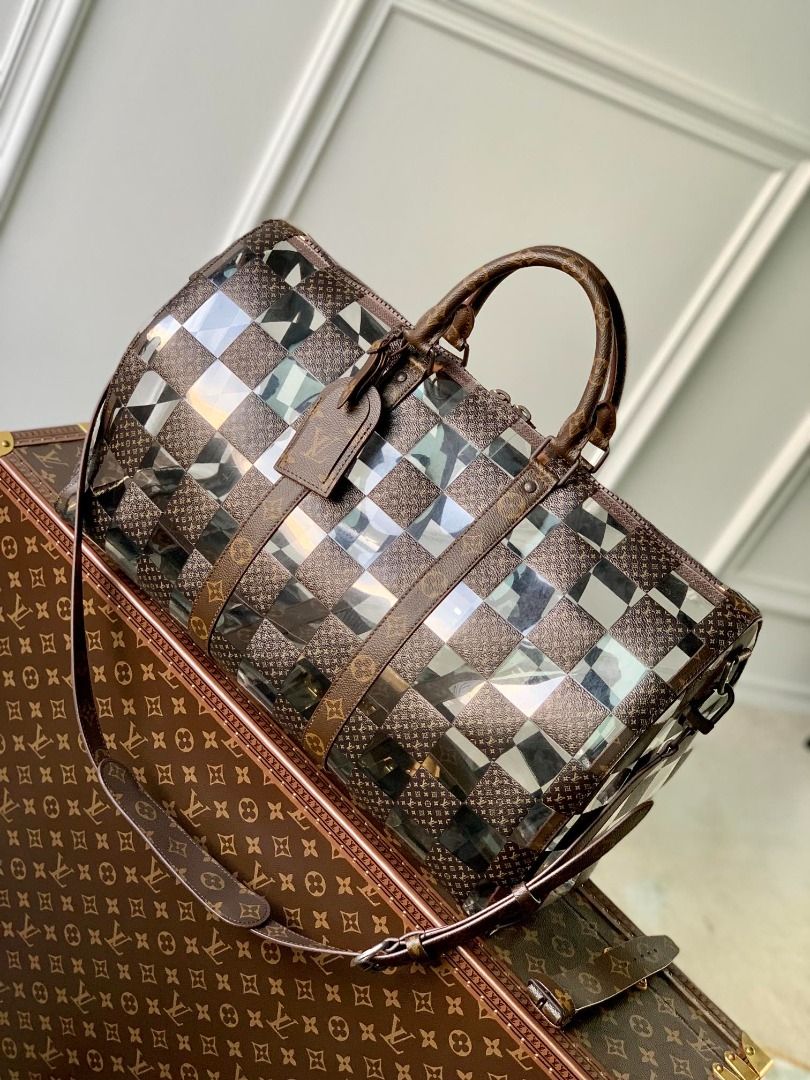 Vuitton BNIB Monogram Chess Keepall 50 - Vintage Lux