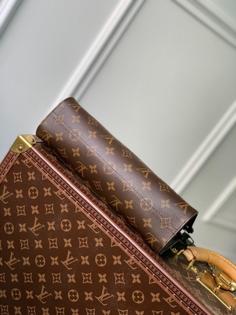 Louis Vuitton Standing Pouch Monogram Chess Coated Canvas and PVC