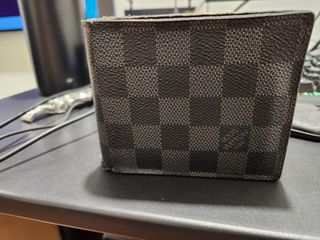 Louis Vuitton Wallet - black and grey LV, Luxury, Bags & Wallets on  Carousell