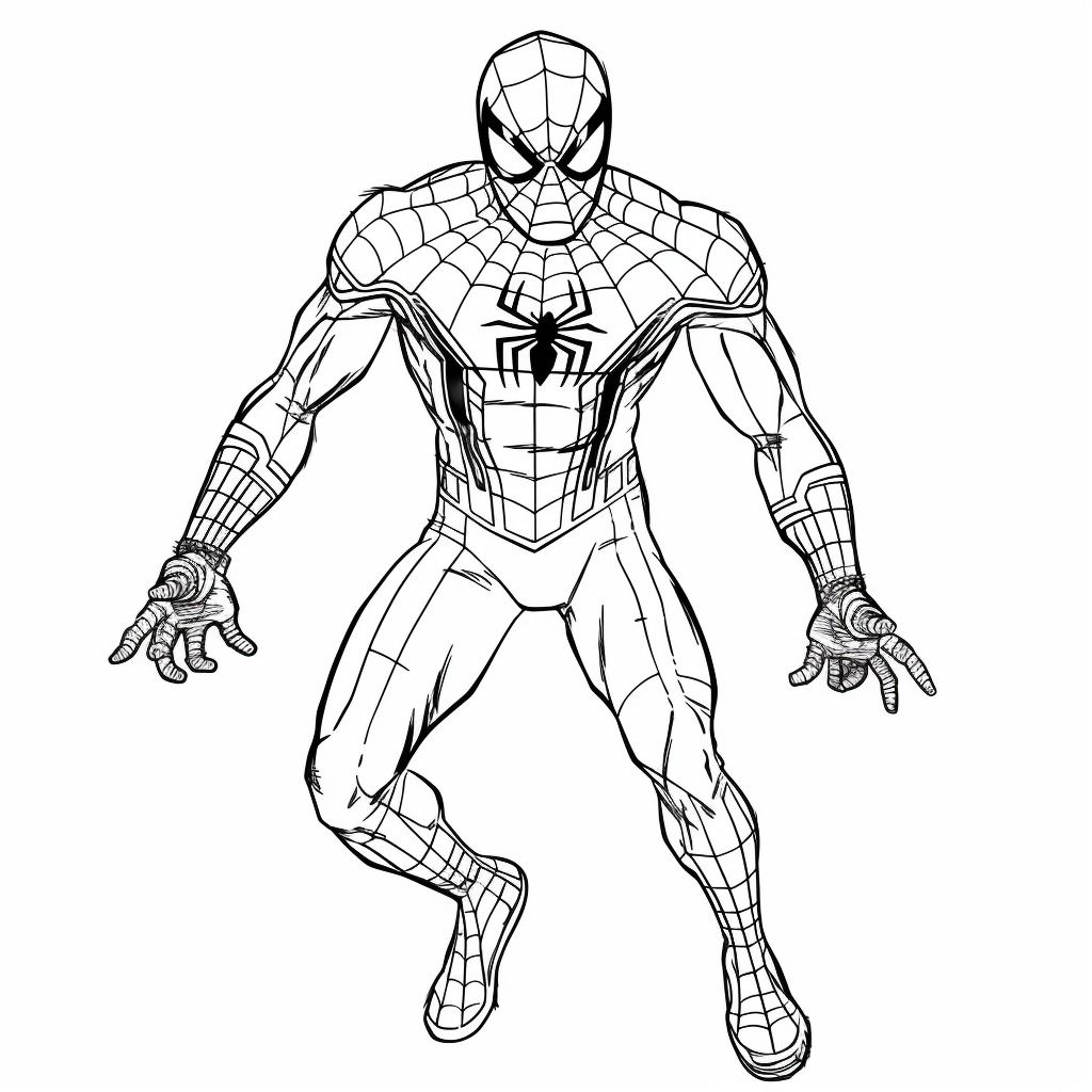 Marvel Avenger Spiderman Coloring Image For Kids, Hobbies &amp; Toys, Books ...