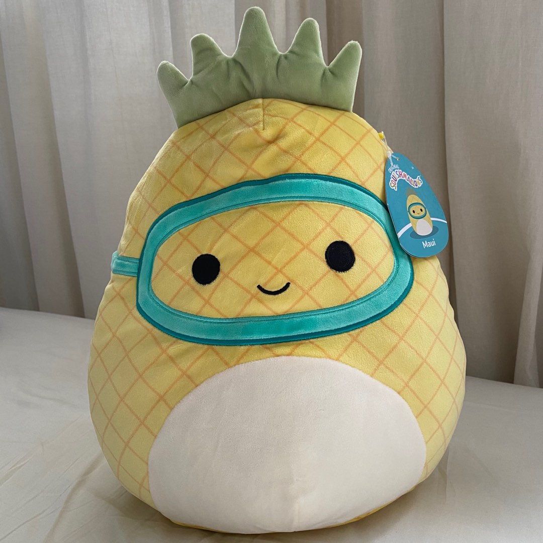 Maui the Pineapple with Goggles 12" Squishmallow, Hobbies & Toys, Toys