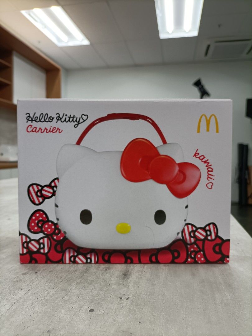 McDonald's Hello Kitty bucket carrier, Hobbies & Toys, Stationery