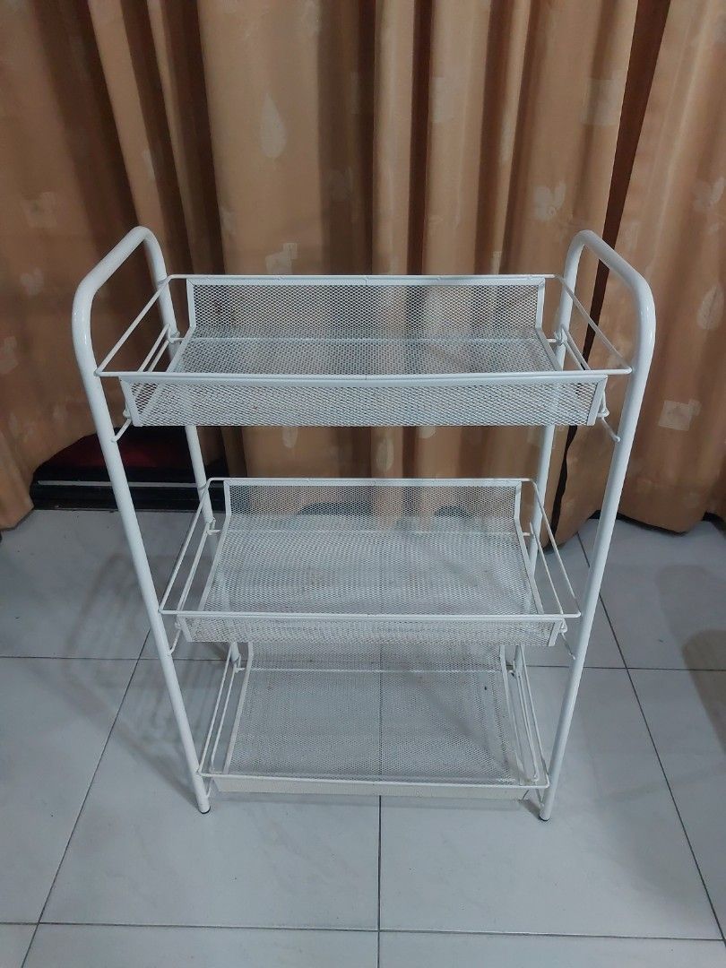 Metal Rack Shelf Shoe Rack Ikea, Furniture & Home Living, Furniture