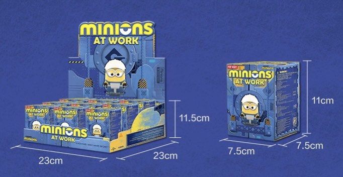MINIONS AT WORK SERIES POPMART / FULL SET / SINGLE BLIND BOX / ABLE TO ...