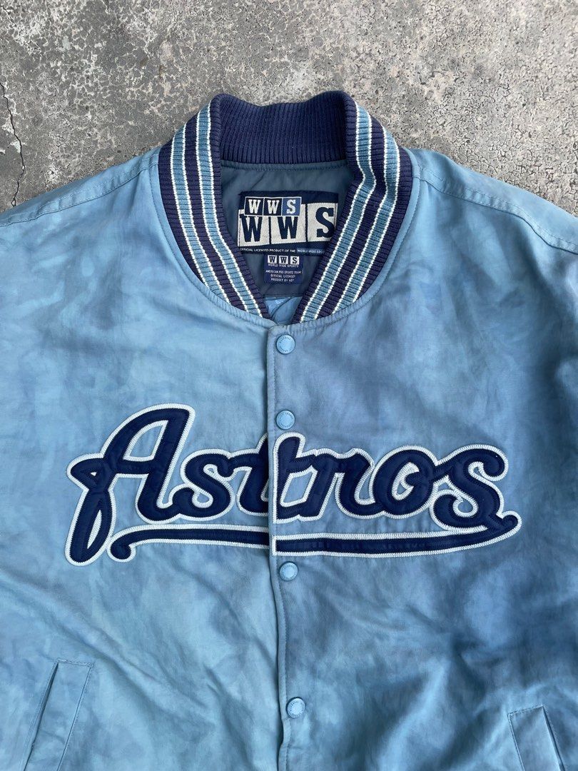 Starter Houston Astros Jacket  Vintage Navy Blue Varsity Jacket