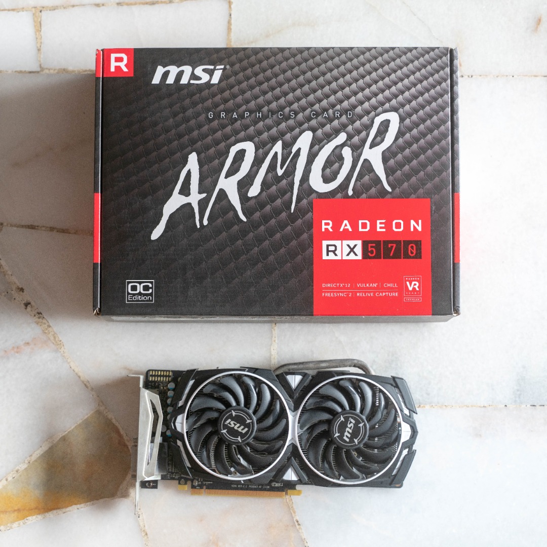 MSI Radeon RX 570 ARMOR 4G OC, Computers & Tech, Parts