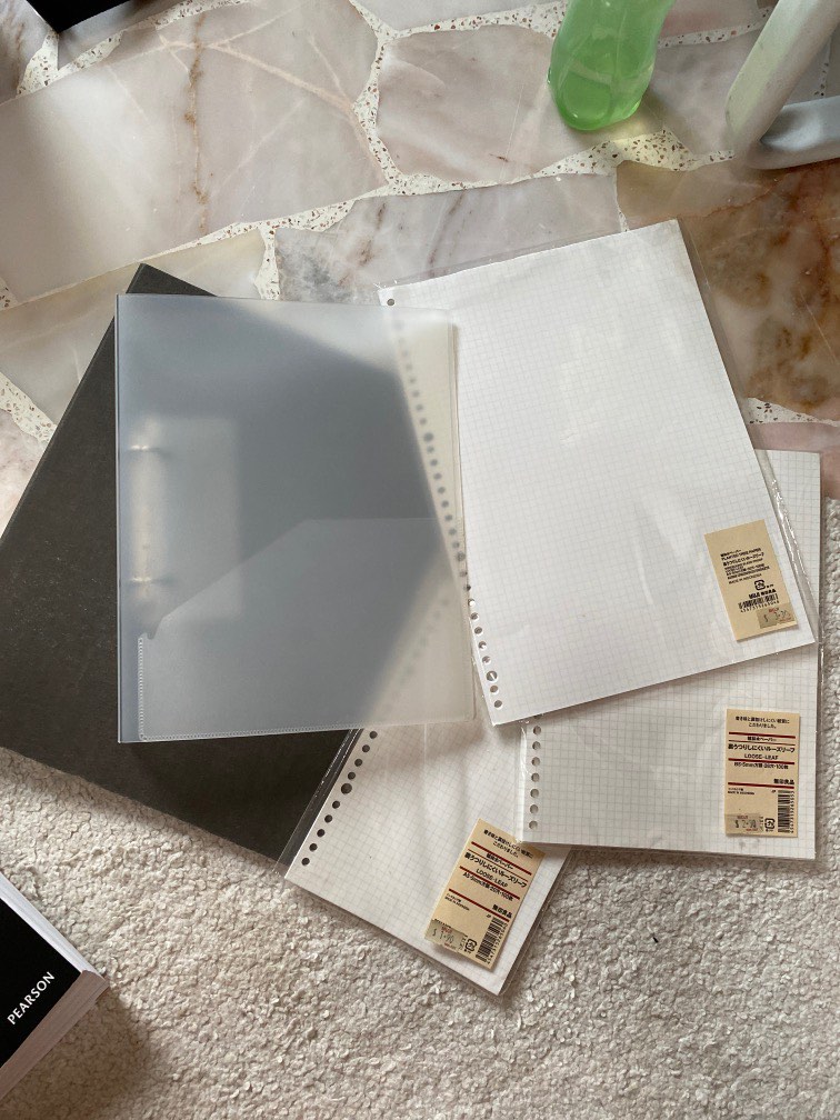 MUJI FILES AND GRID PAPER, Hobbies & Toys, Stationery & Craft ...
