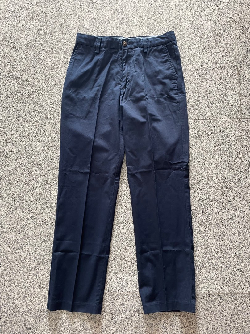 Nautica navy blue work pants 30W 30L, Men's Fashion, Bottoms, Trousers