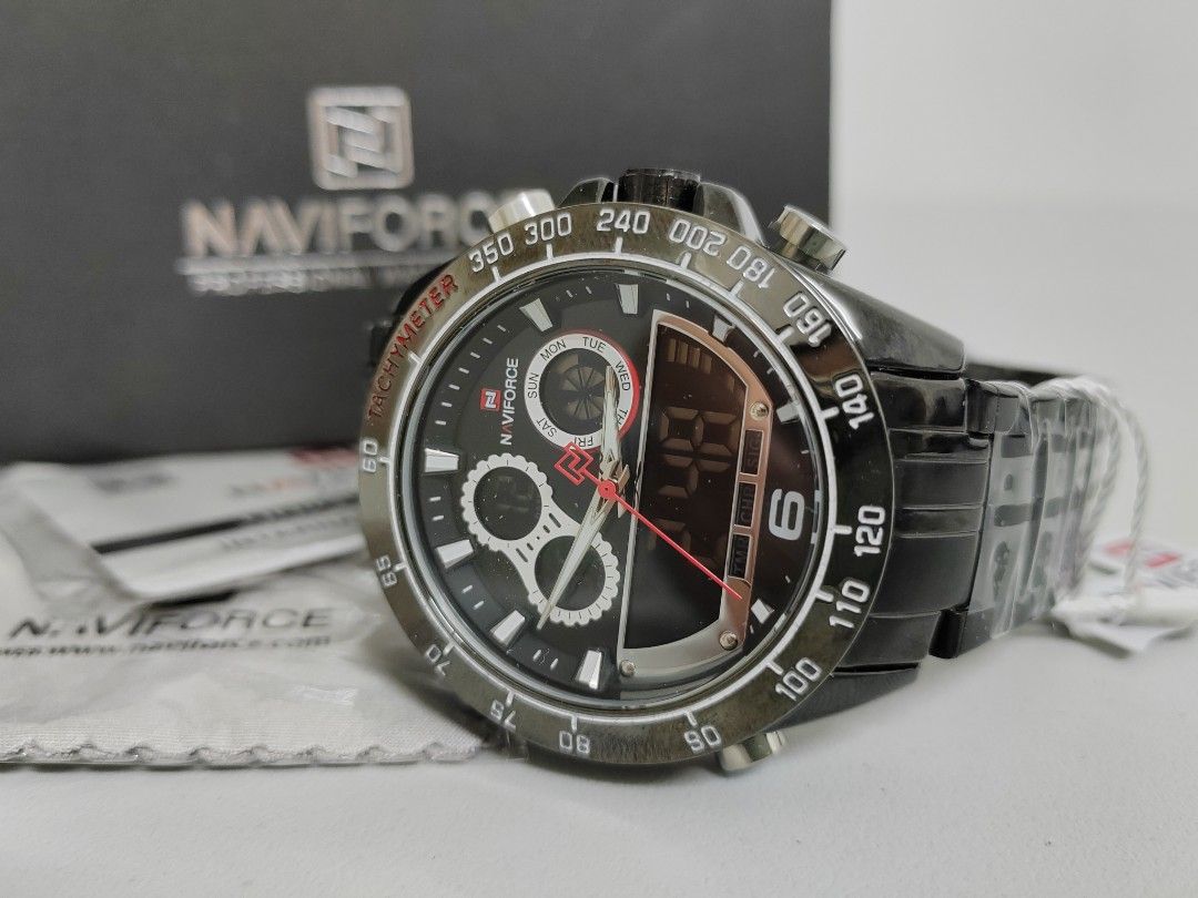 Naviforce analog cheap digital watch