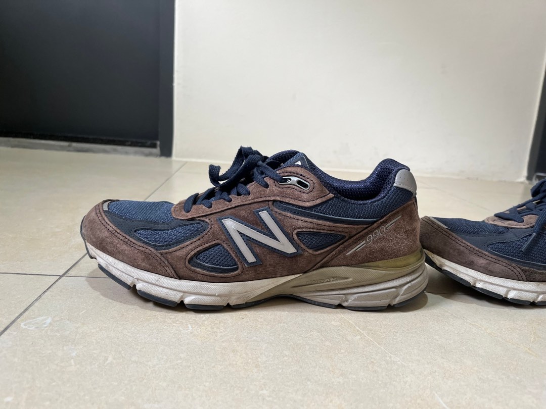 New Balance 990 V4深藍US8 26cm, 他的時尚, 鞋, 運動鞋在旋轉拍賣