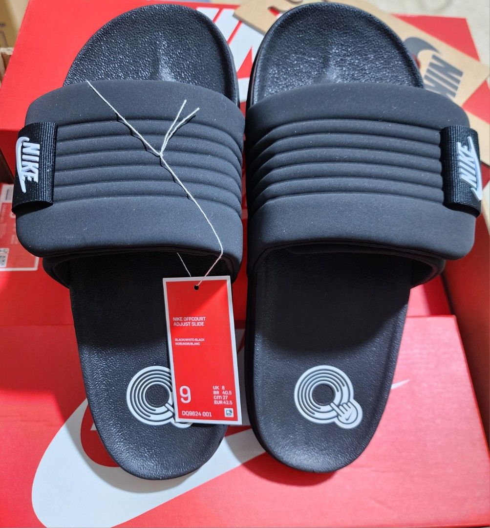 Nike Mens Offcourt Adjust Slide - Black, Men's Fashion, Footwear, Slippers  u0026 Slides on Carousell