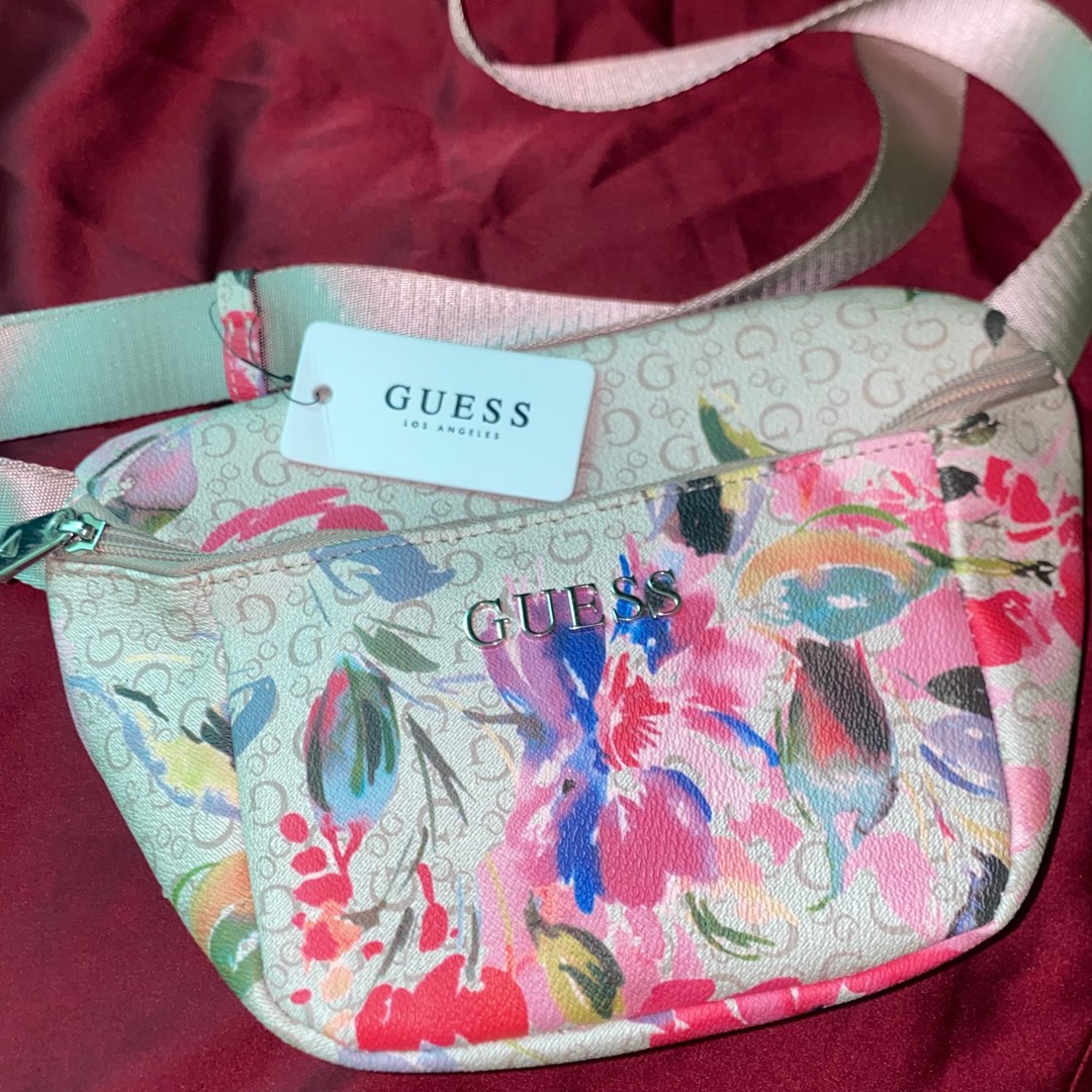 Original Guess floral fanny pack/ belt bag/ cross body bag, Women's ...