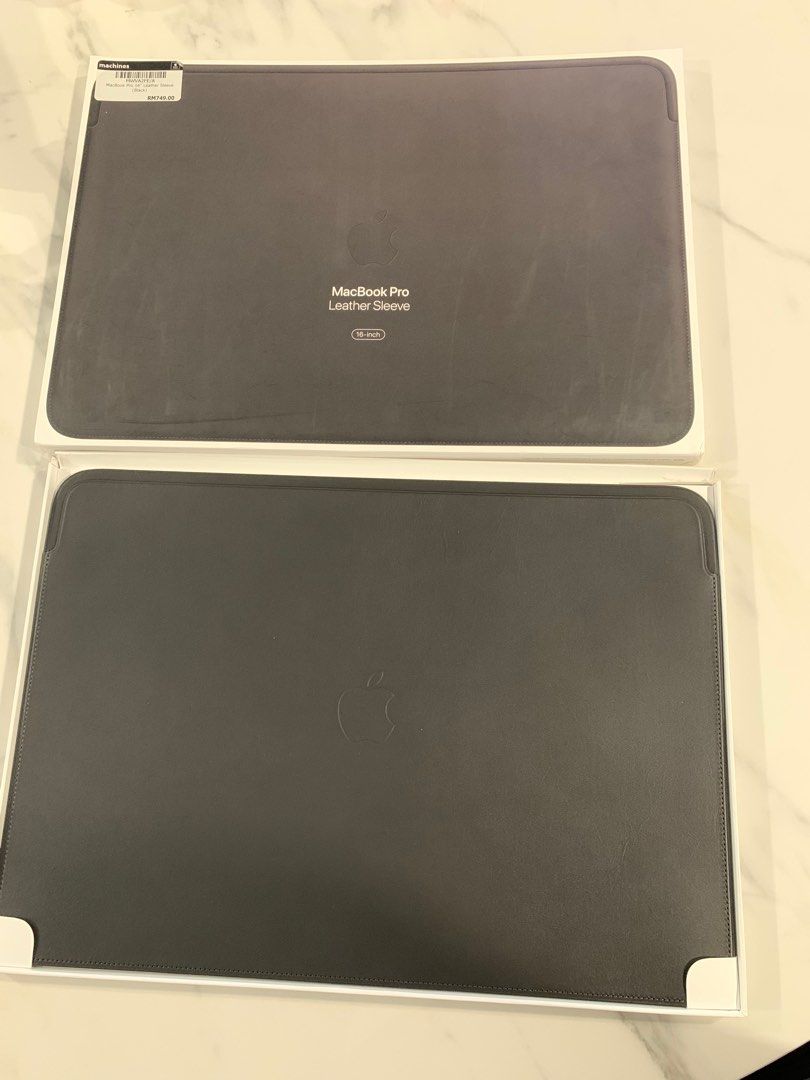 Macbook pro 16 inch leather sleeve top