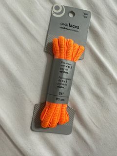 Payless Neon Orange Shoe Lace Pair