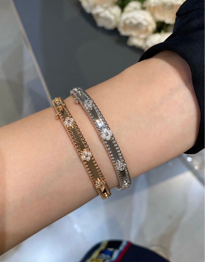 Vca perlee clover bracelet discount