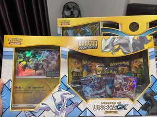  Kyurem Reshiram Zekrom - Dragon Majesty - Shining Legends -  Foil - Legendary Pokemon Card Lot : Toys & Games