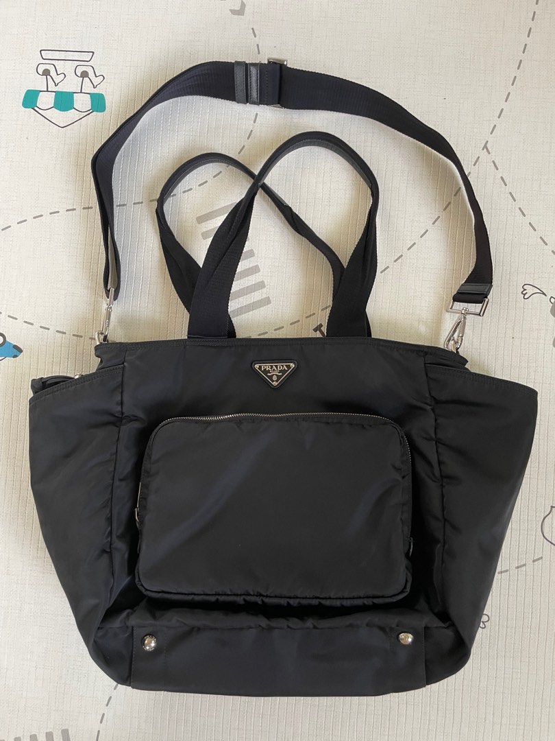 Prada Diaper Baby Bag Black Babies Kids Going Out Diaper
