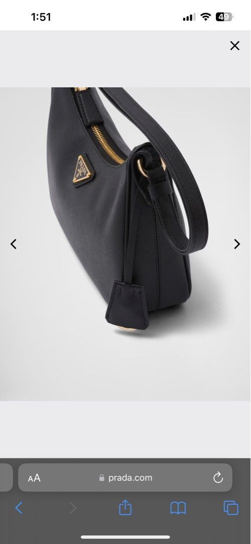 PRADA - Nylon and Saffiano Leather Mini Bag