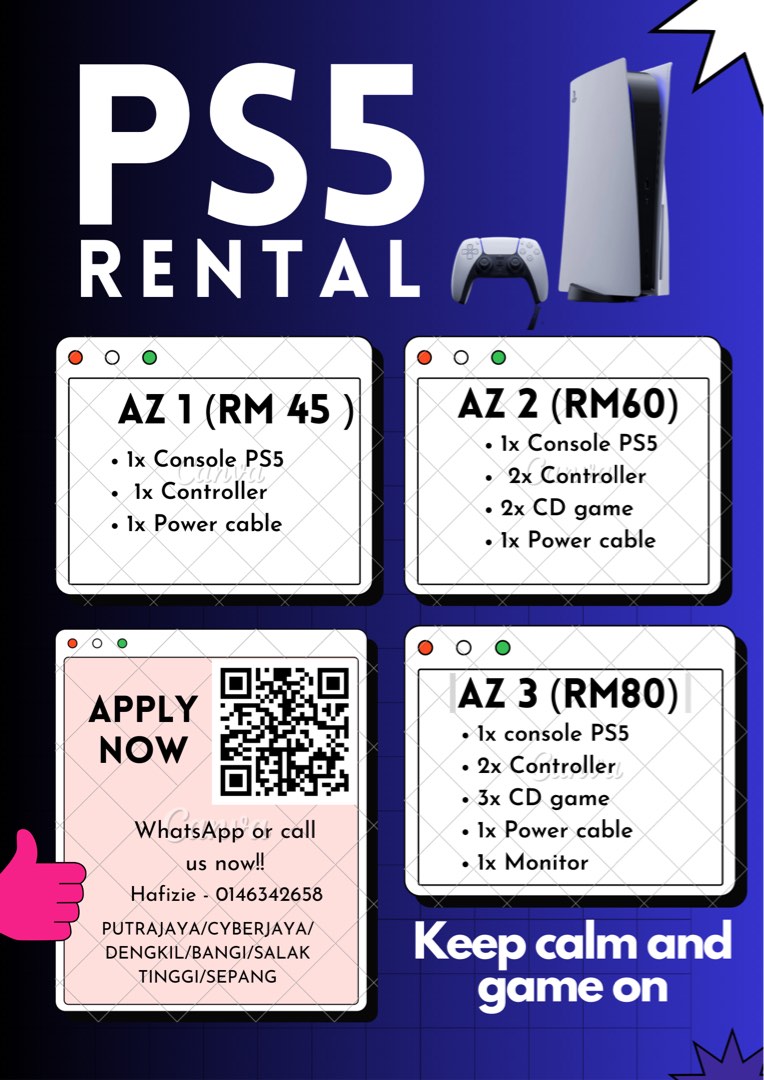 PS5 RENTAL, Video Gaming, Video Game Consoles, PlayStation on Carousell