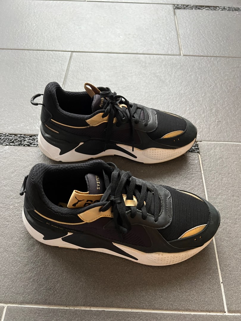 Puma RS-X Gold Trophy Black and Gold Men sneakers, Men's Fashion ...