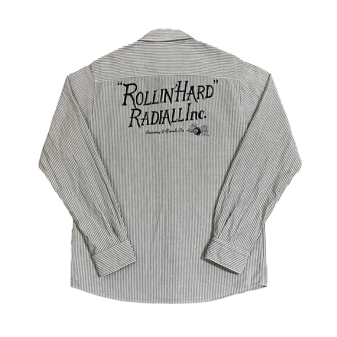 RADIALL INC JAPAN ROLLIN HARD HICKORY STRIPES WORK SHIRT, Men's Fashion ...