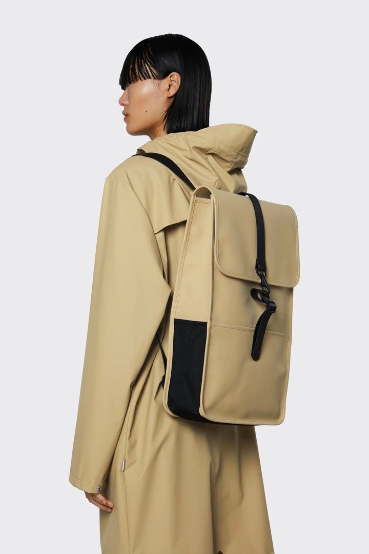 Rains Waterproof Backpack sand color