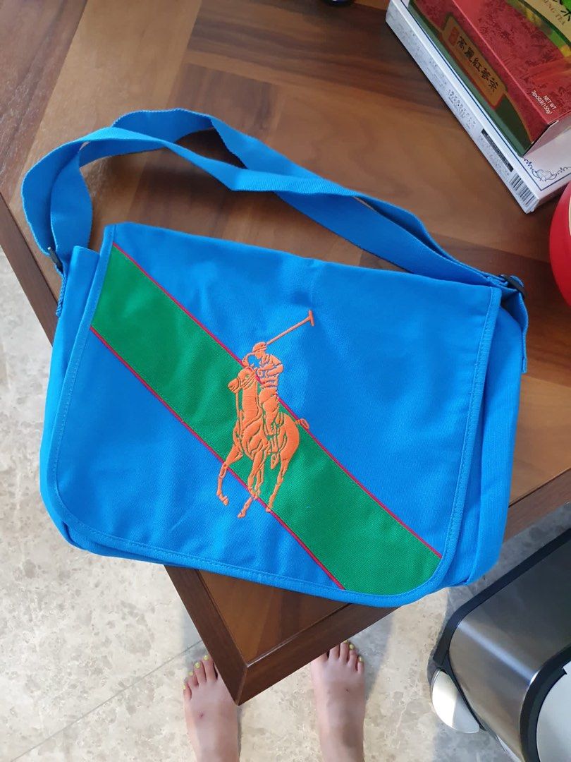 Ralph lauren pony discount satchel sling bag