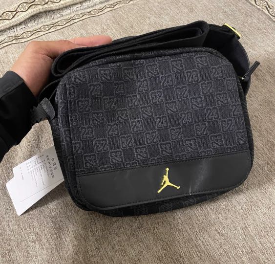Rare Nike Air Jordan Sling Bag black red grey Men s Fashion Bags Sling Bags on Carousell