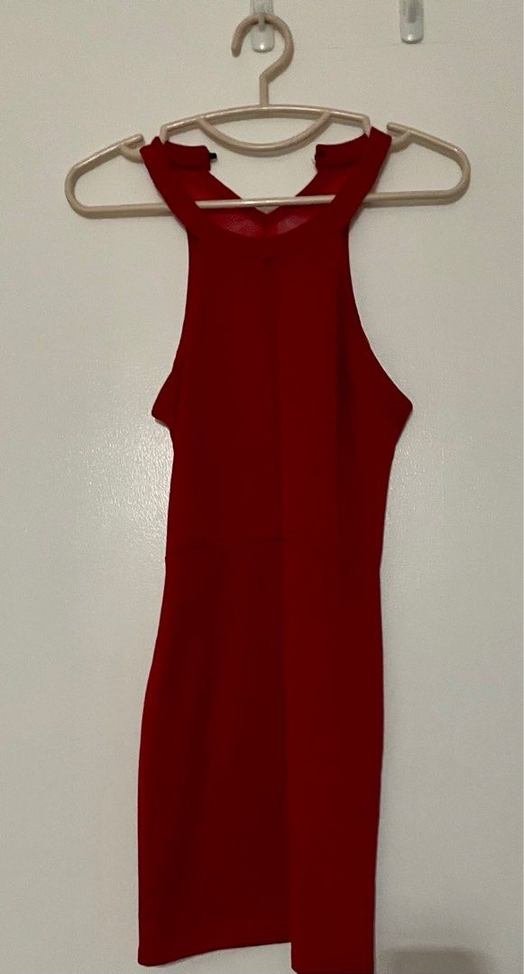 Red mesh back dress (Category: Dresses) located in Mandaluyong City. Submitted by thinkerbell3 (Listing ID 1236888740, Image 1). Description: Used once.