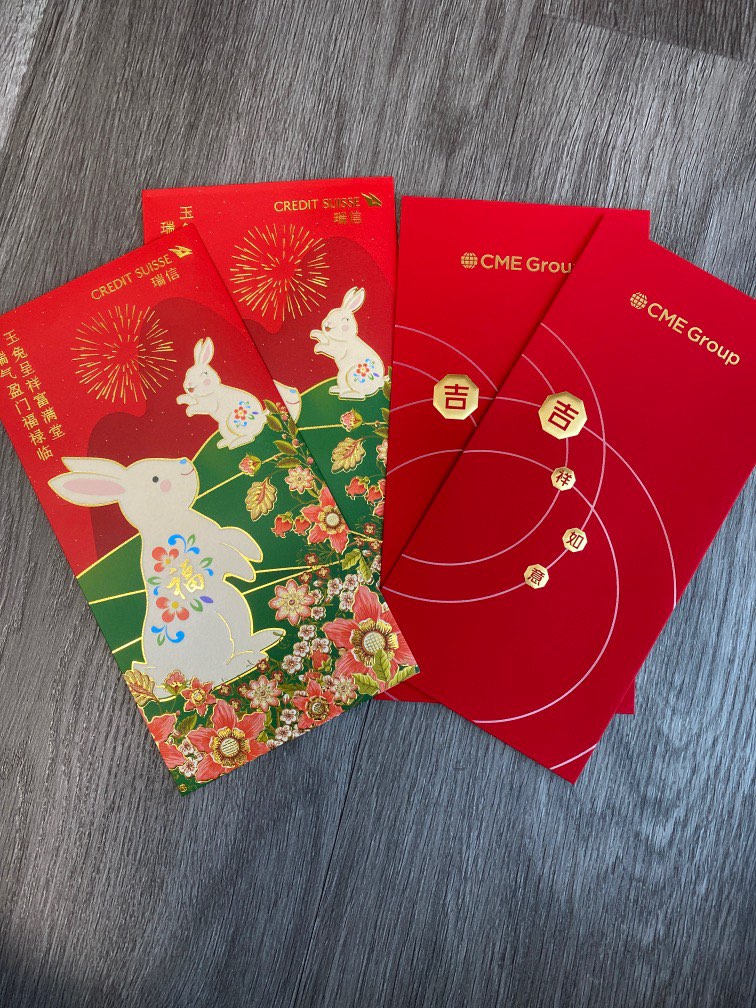 6PCS Chinese Red Envelopes FU, Chinese New Year Hong Bao Packet