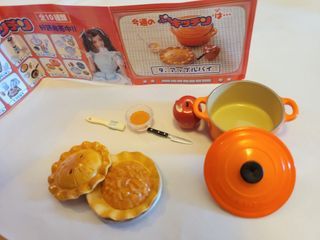Re-ment 迷你厨房no. 9 扮Le Creuset 煲蘋果批製作