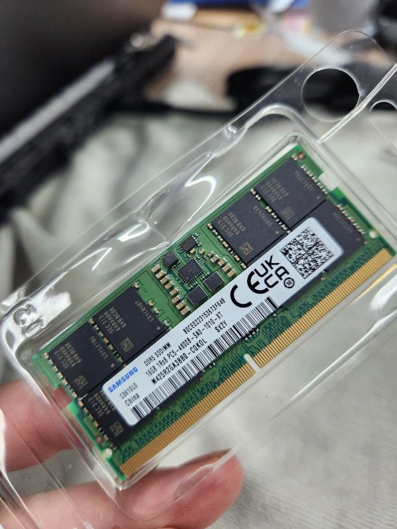 SAMSUNG SODIMM DDR5 16GB 4800MHZ Laptop Ram, Computers & Tech, Laptops ...