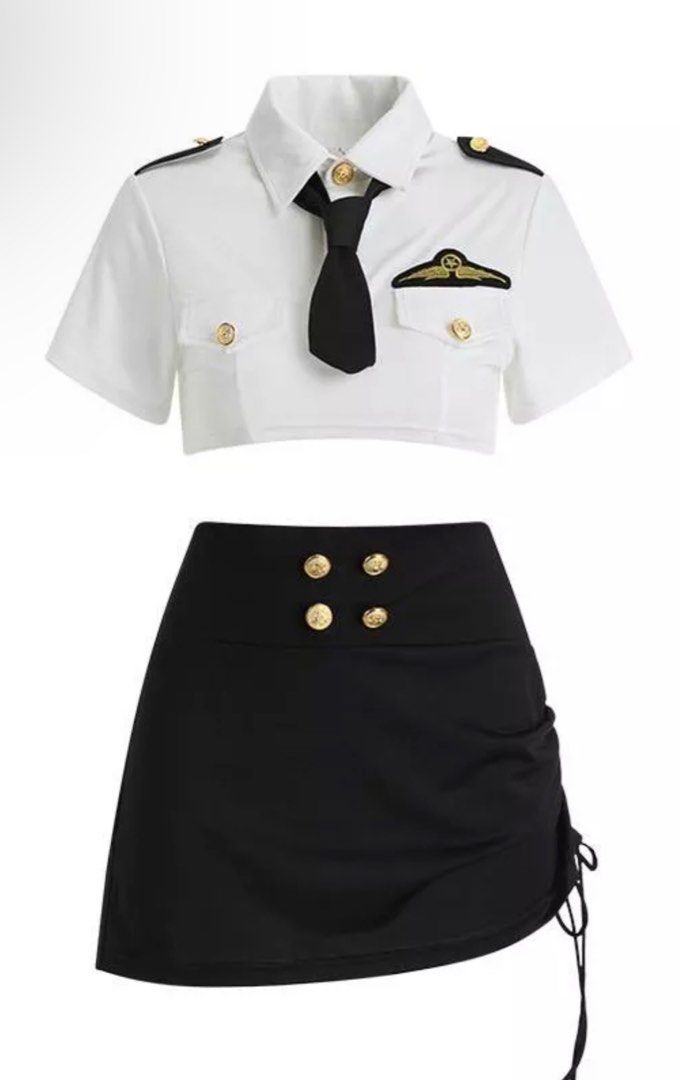 Seaman/Seawoman Costume (Category: Sets or Coordinates) located in Makati City. Submitted by preheartedgoods (Listing ID 1236948651, Image 1). Description: OCT 2026 EDIT: AVAILABLE!!! Used once last Halloween Fits XXS-S frames depending on style Very cute and hot at the same time! Can include a never used pantyhose/stockings as a freebie for a complete outfit :) Pm for actual photo of me wearing this! RFS: Decluttering Loc: Makati Pickup/Courier/