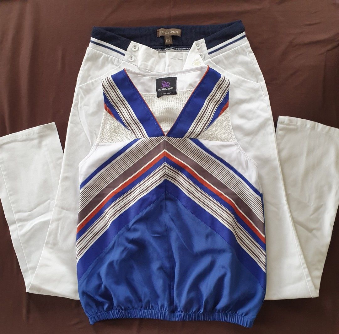 Set of Plains & Prints (Category: Other Bottoms) located in Bantay. Submitted by gigglesph (Listing ID 1236833089, Image 3). Description: Plains & Prints Top Plains & Prints Bottom No flaws Never worn Removed tag only.