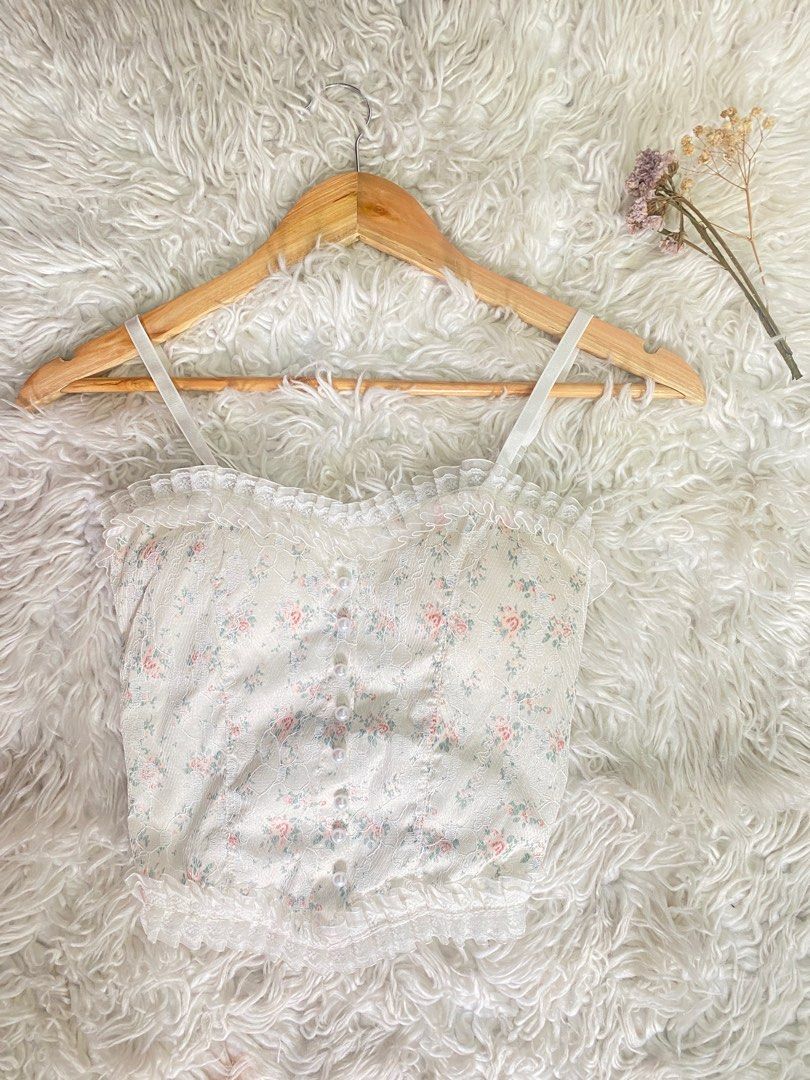 Shein Floral Corset Top on Carousell