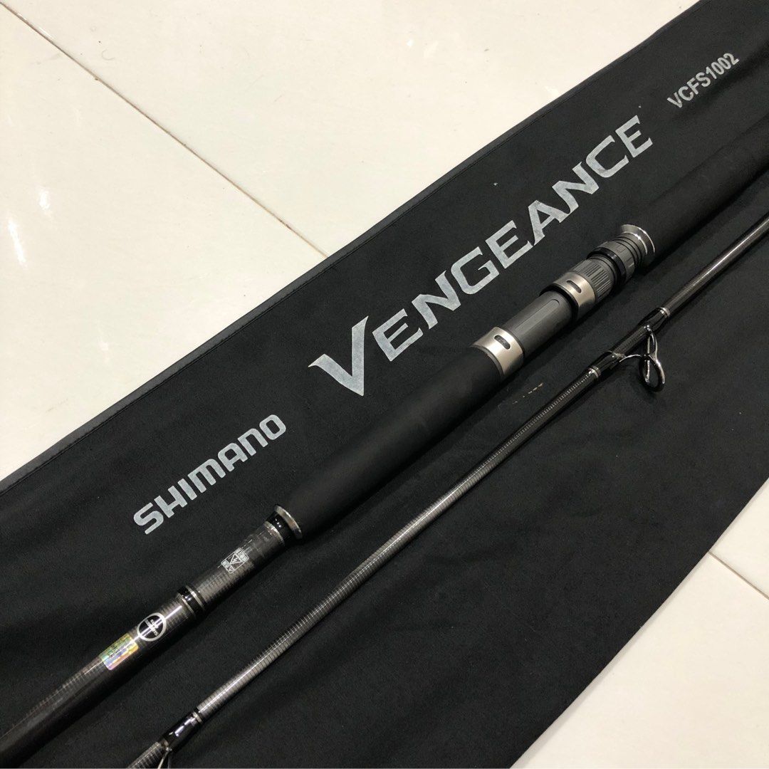 Shimano Vengeance Shoregame Spinning 10 feet Medium Action Rod. Lure Rating  90-120 grams, Line Rating 15-40
