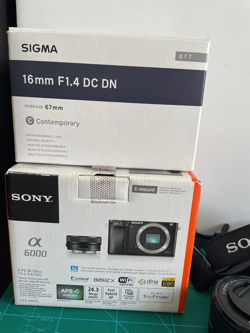 Sony A6000 bundle (Sigma 16mm F1.4 E mount), Photography, Cameras on