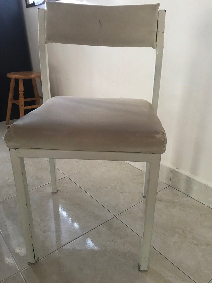 Steel chair - kerusi besi, Furniture & Home Living, Furniture, Chairs