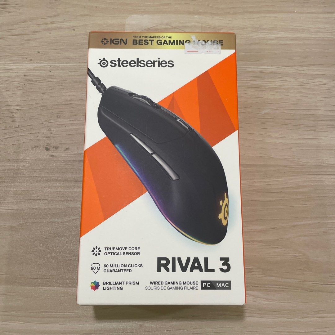 SteelSeries Rival 3 Gaming Mouse (Category: Mouse & Mousepads) located in Las Pinas. Submitted by bubustings_ (Listing ID 1236912199, Image 1). Description: • original SRP: 2000php • only used once to try it • RFS: decluttering.