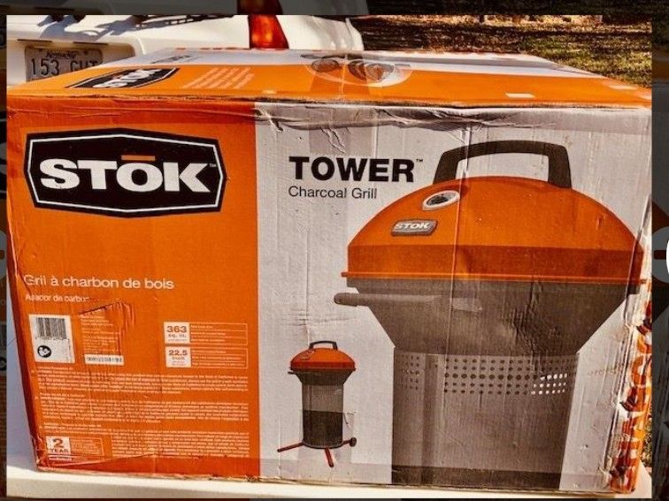 Stok tower sales charcoal grill