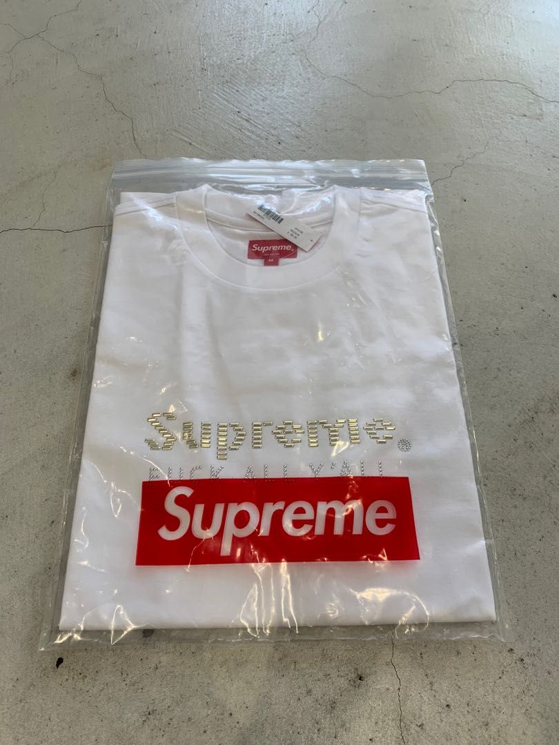 Supreme Gold bar Tシャツ white - トップス